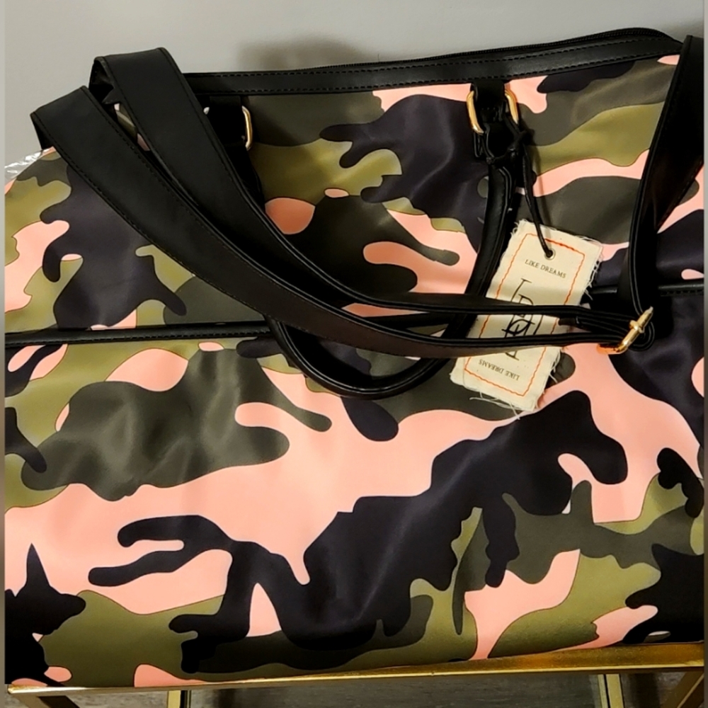 Pink Camo Duffel Bag